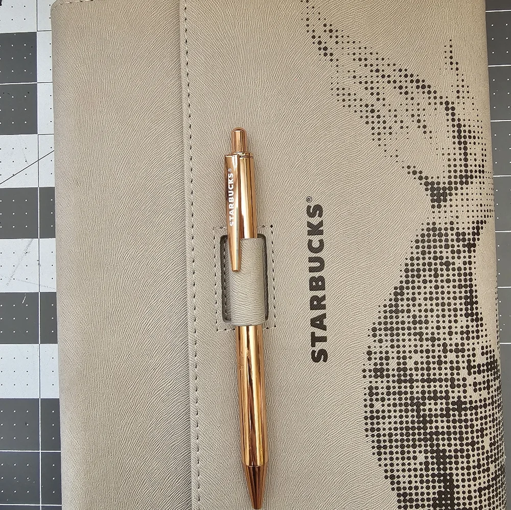 Starbucks Rose Gold Planner